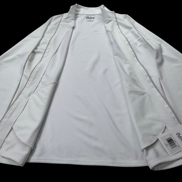 Oxford Golf Zip-Up Jacket White Womens Small - Picture 5 of 7